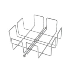 Servilletero Mesa,  Acero Cromado Forma Cuadrada Horizontal