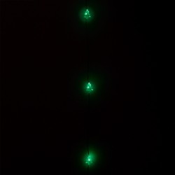 Guirnalda Luces Navidad Arboles 20 Leds Color Verde. Luz navidad interiores IP20 A Pilas 3AA (No Incluida)