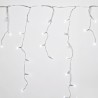 Guirnalda Luces Navidad Cortina 5x1 Metros 182 Leds Blanco Frio. Luz Navidad Interiores y Exteriores Ip44. Cable Transparente
