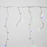Guirnalda Luces Navidad Cortina 10x1 Metros 345 Leds Multicolor. Luz Navidad Interiores y Exteriores Ip44. Cable Transparente