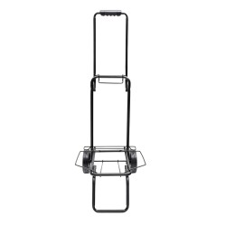 Carretilla Plegable Metalica De Carga - Porta Maletas Con Cuerda Elastica 93,5x33x44 cm. Carro De Transporte 50 Kg.