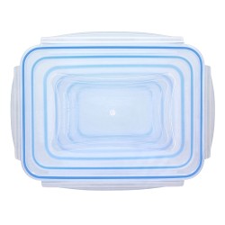Juego Recipientes Cierres Hermeticos Plastico Rectangulares (6 Piezas)