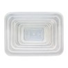 Juego Recipientes Cierres Hermeticos Plastico Rectangulares (6 Piezas)