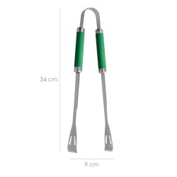 Set Complementos Para Barbacoa 3 Piezas. (Espatula, Pinzas y Tenedor) 34,5 cm.