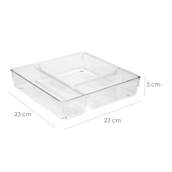 Organizador de Plastico Para Cajones "System N1"  23x23x5 cm.