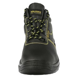 Botas Seguridad S3 Piel Negra Wolfpack  N 37 Vestuario Laboral,calzado Seguridad, Botas Trabajo. (Par)