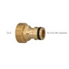 Adaptador Manguera Laton  3/4" macho