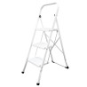 Escalerilla Acero 3 Peldaños Uso Doméstico.Escalerilla blanca