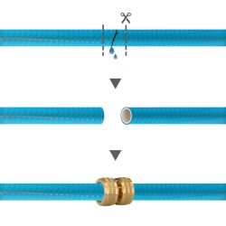 Reparador Laton Para Mangueras 3/4". Blister 1 pieza