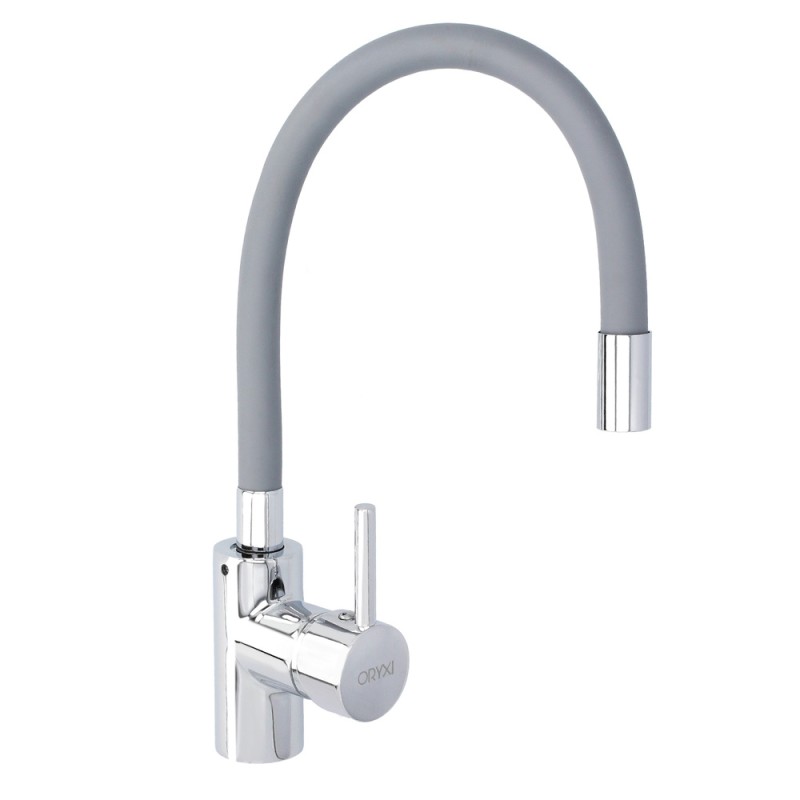 Grifo Monomando Fregadero Flexible Caño Alto, Grifo De Cocina Flexible Caño Alto.Cartucho ceramico Ø 35 mm.