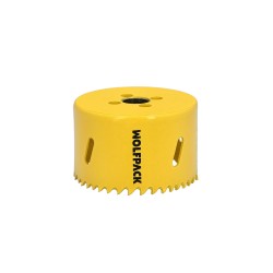 Corona Sierra Bimetal Ø 70 mm. Templado Termico, Base Reforzada. Corona Madera, Broca Agujeros Madera, Acero, Hierro, Plasticos