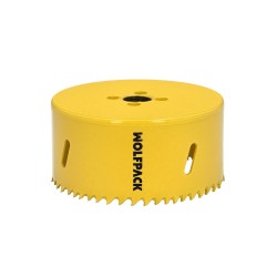 Corona Sierra Bimetal Ø 92 mm. Templado Termico, Base Reforzada. Corona Madera, Broca Agujeros Madera, Acero, Hierro, Plasticos