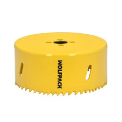 Corona Sierra Bimetal Ø 105 mm. Templado Termico, Base Reforzada. Corona Madera, Broca Agujeros Madera, Acero, Hierro, Plasticos