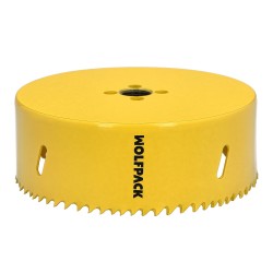 Corona Sierra Bimetal Ø 121 mm. Templado Termico, Base Reforzada. Corona Madera, Broca Agujeros Madera, Acero, Hierro, Plasticos