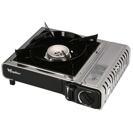 Cocina Gas Inoxidable A Cartucho Con Maletin, Cocina Portatil, Cartuchos Gas 230 gramos. Certificacion EN 17476/2021