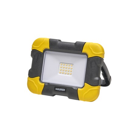 Foco Led Plano Recargable  10 Watt. 800 Lumenes Luz blanca 4000K Protección IP44. Portatil Proyector Led Obras