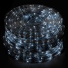 Luces Navidad Tubo Luz Blanca Fria 1200 LEDs Para Exteriores / Interiores Protección IP44 Rollo 50 Metros Con 3 Kits de división