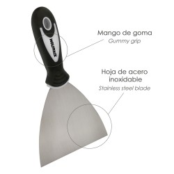 Espatula 40 mm. Mango Goma y Acero Inoxidable