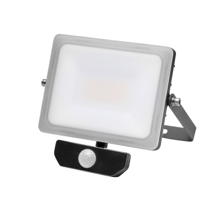 Foco Led Plano 30 Watt. Luz Blanca 4000 K  IP 65 2400 Lumenes Con Sensor de Presencia