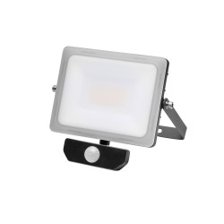 Foco Led Plano 10 Watt. Luz Blanca 4000 K  IP 65 800 Lumenes Con Sensor de Presencia