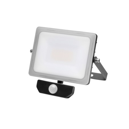 Foco Led Plano 10 Watt. Luz Blanca 4000 K  IP 65 800 Lumenes Con Sensor de Presencia