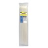 Brida Nylon 100%. Color Blanco / Natural 7,5 x 360 mm. 100 Piezas. Abrazadera Plastico, Organizador Cables, Alta Resistencia