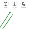 Brida Nylon 100%. Color Verde 3,6 x 140 mm. Bolsa 100 Unidades. Abrazadera Plastico, Organizador Cables, Alta Resistencia