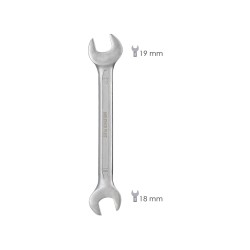 Llave Fija Plus Acero Cromo Vanadio 18x19 DIN 3110. Llave Fija, Llave Fija Doble