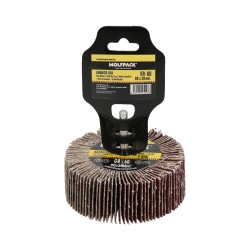 Abanico Lija Grano 60 Medida Ø 80 x 30 mm. Disco Abrasivo Laminas, Ruedas Mil Hojas, Ruedas Abrasivas,Lijado,Desbaste,Pulir