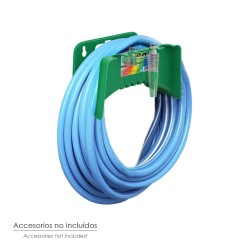 Soporte Para Mangueras De Jardín. Fijación a la  Pared. Realizado en Plastico