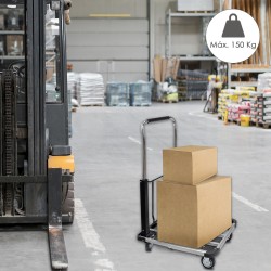 Carretilla Plegable Aluminio / Acero Con Plataforma Extensible