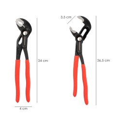 Tenazas Apertura Multiple Con Bloqueo 250 mm. Pico De Loro, Alicates Extensibles, Tenazas Fontanero