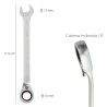 Llave Combinada Con Carraca 17 mm. DIN 3113