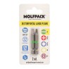 Puntas Destornillador Largo Plano 6 mm. (2 Piezas). Acero S2 al Cromo Vanadio. Puntas Hexagonales, Destorpuntas,