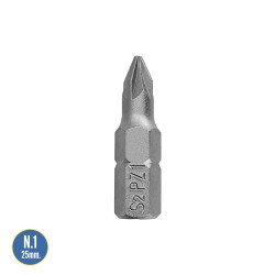 Puntas Destornillador Pozidriv N 1 (50 Piezas). Acero S2 al Cromo Vanadio. Puntas Hexagonales, Destorpuntas,