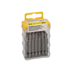 Puntas Largas Destornillador Pozidriv N 2 (20 Piezas). Acero S2 al Cromo Vanadio. Puntas Hexagonales, Destorpuntas,