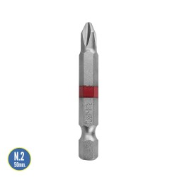 Puntas Largas Destornillador Phillips N 2 (2 Piezas). Acero S2 al Cromo Vanadio. Puntas Hexagonales, Destorpuntas,