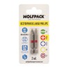 Puntas Largas Destornillador Phillips N 2 (2 Piezas). Acero S2 al Cromo Vanadio. Puntas Hexagonales, Destorpuntas,