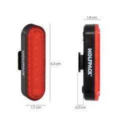 Luz Led Trasera Para Bicicleta / Patinete 100 Lumenes (4 Modos) Bateria Recargable USB