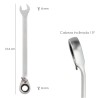 Llave Combinada Con Carraca 8 mm. DIN 3113
