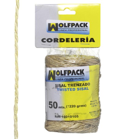 Cuerda Sisal N1 2 Cabos (Bobina 220 gr. / 50 m.)