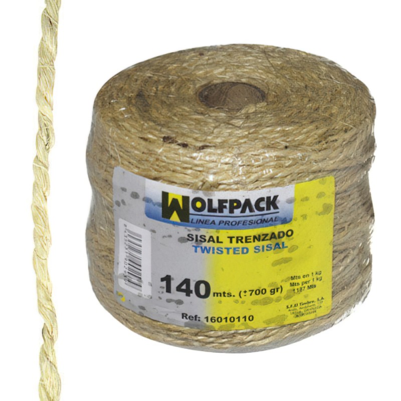 Cuerda Sisal N3 4-2 Cabos (Bobina 700 gr./140 m.)