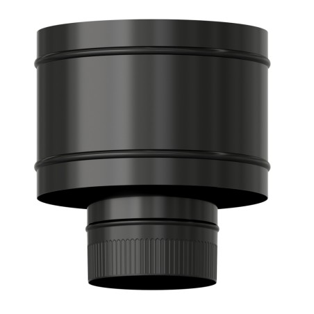 Terminal Antirrevocante Estufa Vitrificado Negro Ø 120 mm. Sombrero Tubo Chimenea, Sombrero Tubo Humo, Sombrero Tubo Calefacción