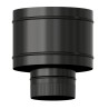 Terminal Antirrevocante Estufa Vitrificado Negro Ø 200 mm. Sombrero Tubo Chimenea, Sombrero Tubo Humo, Sombrero Tubo Calefacción