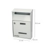 Buzon Exterior Country Blanco 215 x 320 x 105 mm.