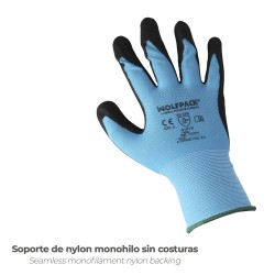 Guantes Nitrilo Reforzado Impregnado Talla 6" (Par)