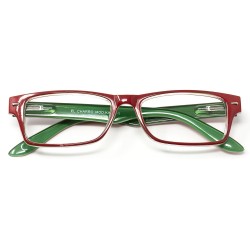 Gafas Lectura Kansas Rojo / Verde. Aumento +2,5 Gafas De Vista, Gafas De Aumento, Gafas Visión Borrosa