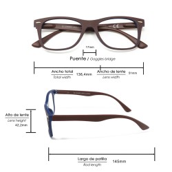 Gafas Lectura Illinois Rojas Aumento +2,0 Gafas De Vista, Gafas De Aumento, Gafas Visión Borrosa