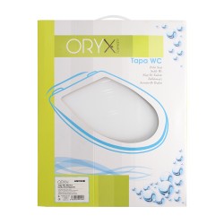 Tapa Wc Universal Blanca Caida Amortiguada, Asiento Inodoro, Cierre Lento, Bisagras Ajustables,