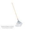 Rastrillo Metalico Para Jardin Ancho Regulable 31,5 A 43,5 cm. rastrillo Hojas, Cepillo Jardin, Escoba Metalica, Escoba Jardin